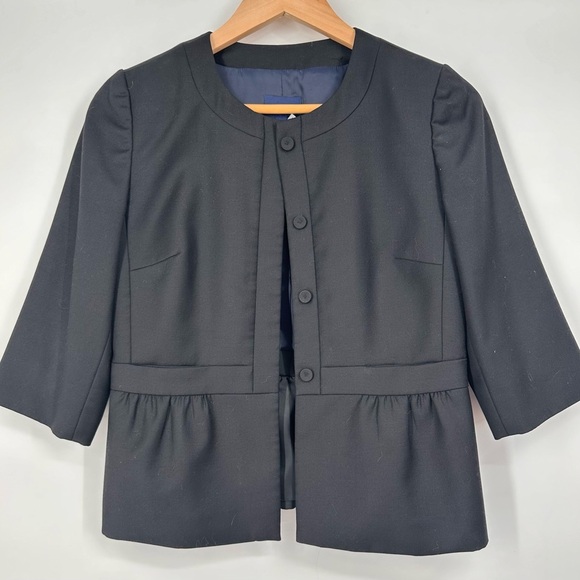 J.Crew Black 100% Wool Blazer - Picture 1 of 7